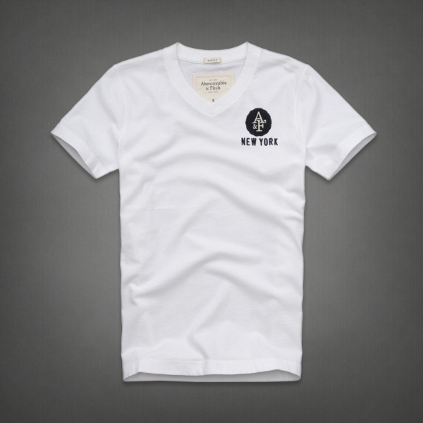 Abercrombie Fitch Hombres cuello en V Corto Remera AF5573